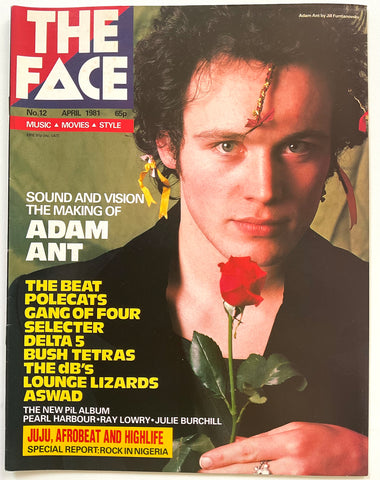 The Face Magazine April 1981 Adam Ant
