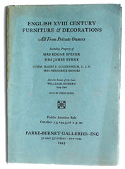 English XVIII Century Furniture & Decorations