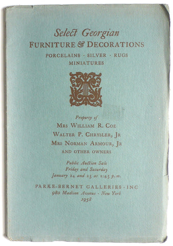 Select Georgian Furniture & Decorations