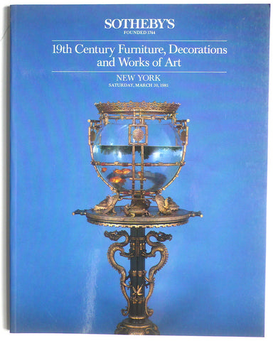 19th Century Furniture, Decorations and Works of Art
