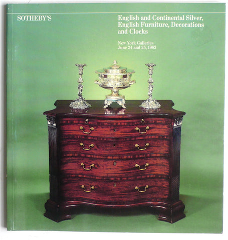 English & Continental Silver, English Furniture, Decorations and Clocks