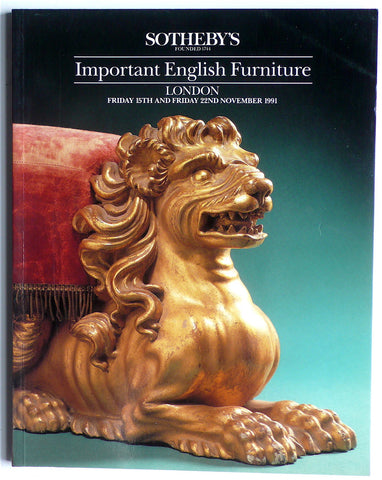 Important English Furniture/ London