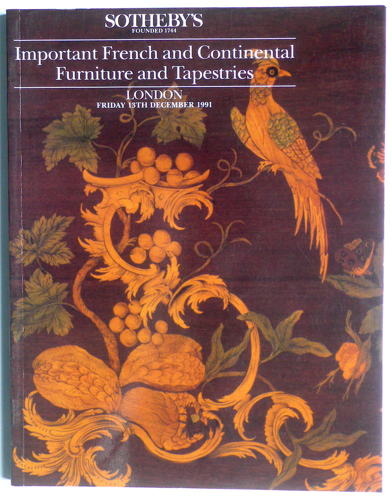 Important French and Continental Furniture and Tapestries