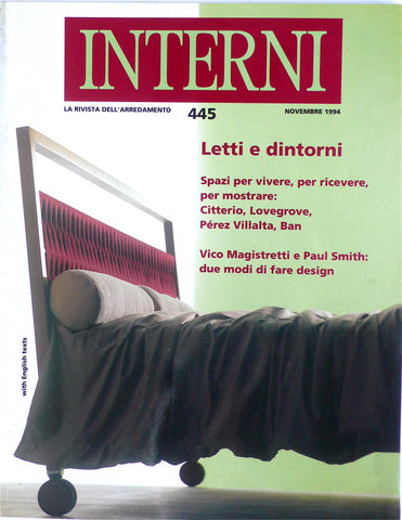 Interni 'La Rivista dell'arredamento'  445 Novembre 1994