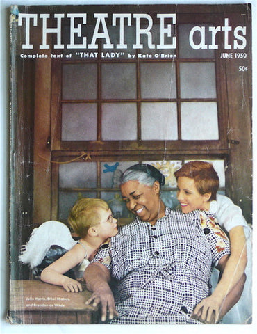 Theatre Arts magazine June 1950/ Cover by Richard Avedon.