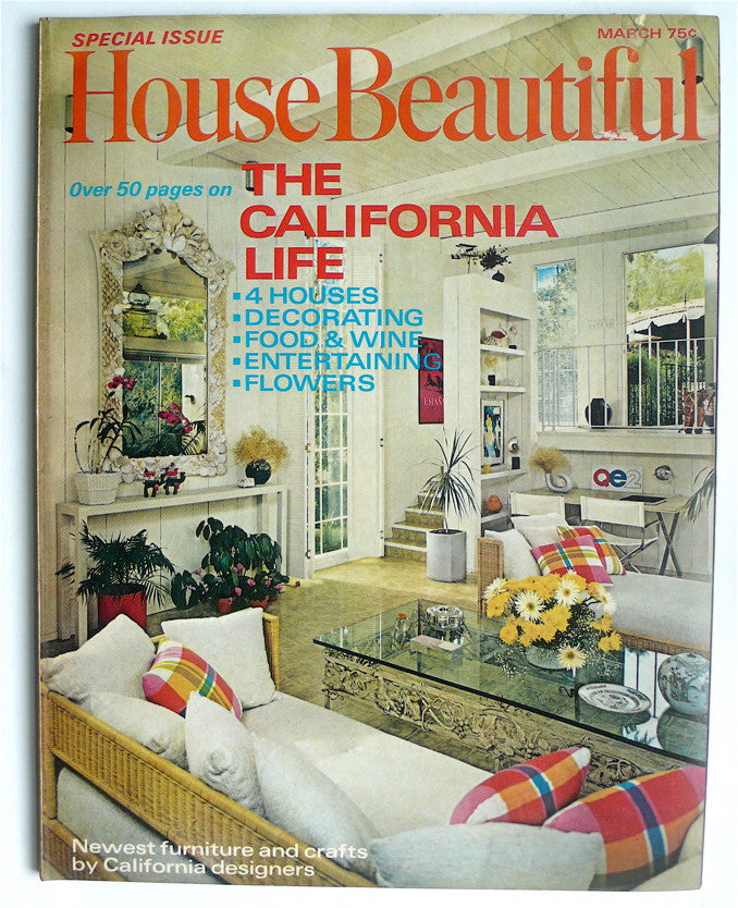 House Beautiful  March 1971 'The California Issue'