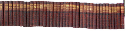 Works of Carlyle/  Huge brown & gold set
