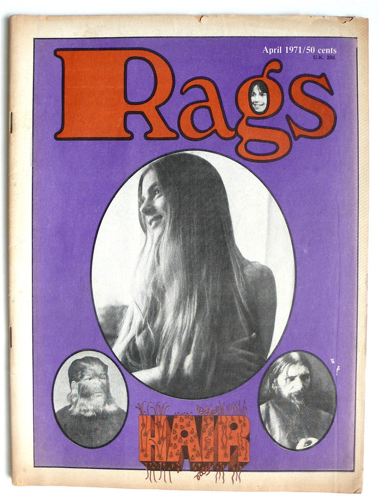 Rags April 1971  Hair Issue