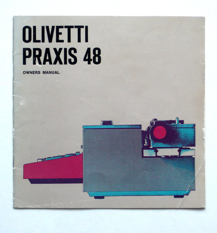 Olivetti Praxis 48 owner's manual