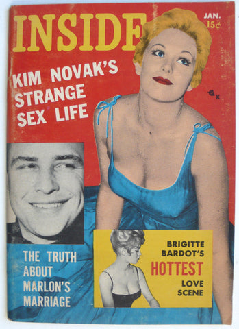 Inside magazine January 1958 Kim Novak