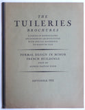 The Tuileries Brochures: Formal Design in Minor French Buildings