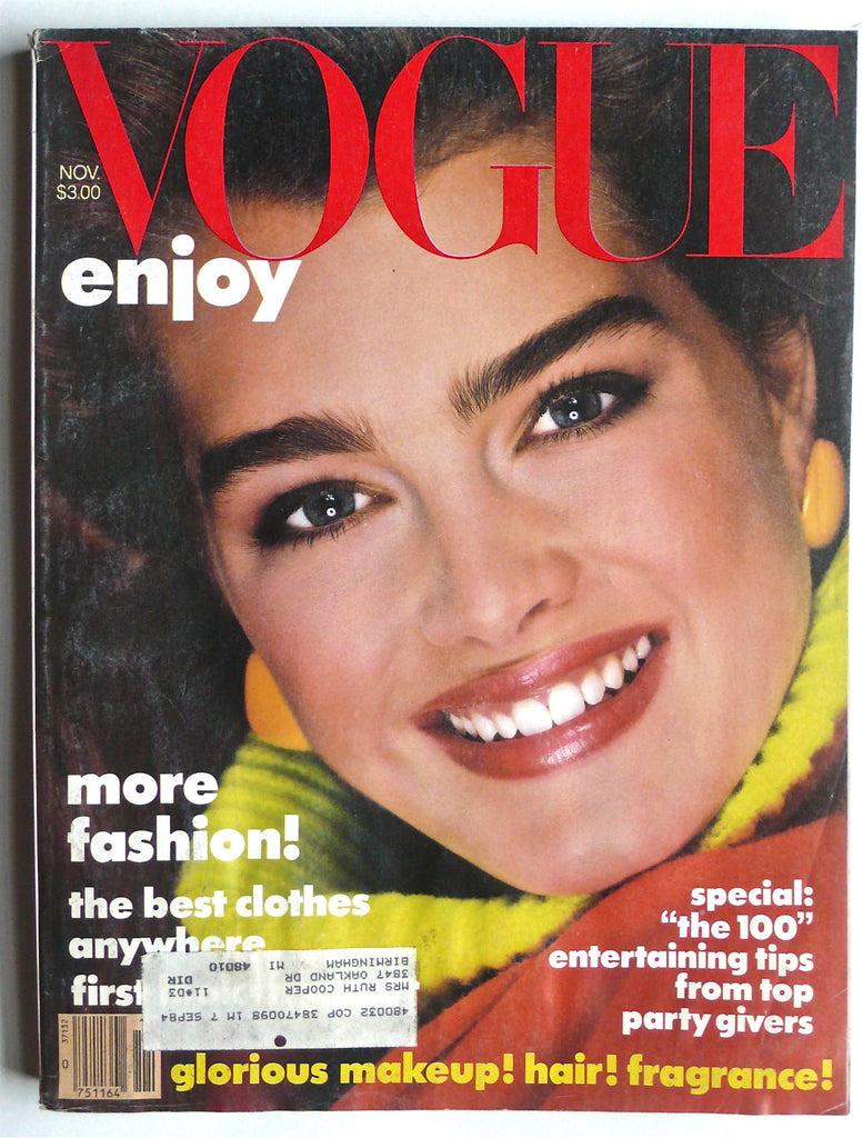 Vogue magazine November 1983 brooke shields