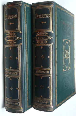 Pendennis by William Thackeray in two volumes 1869