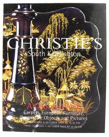 Christie's  At Home Week  Carpets, European Furniture, Decorative Objects and Pictures  Wednesday 6 October 2004.