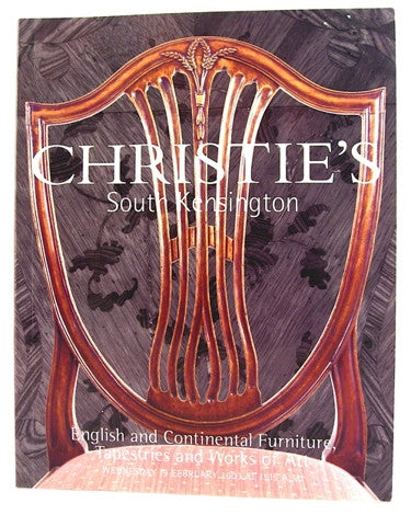 Christie's  South Kensington  English and Continental Furniture, Tapestries and Works of Art.  19 February 2003.