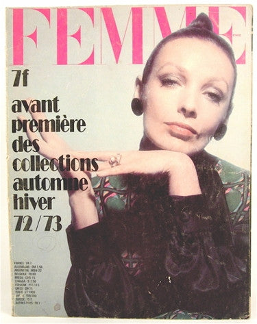 Femme avant premiere des collections automne hiver 72/73