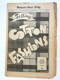 Women's Wear Daily : Selling Cotton Fashions