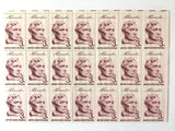 Sheet of unused Abraham Lincoln stamps from 1959
