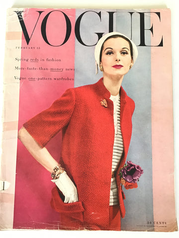 Vogue magazine February 15, 1955 erwin blumenfeld