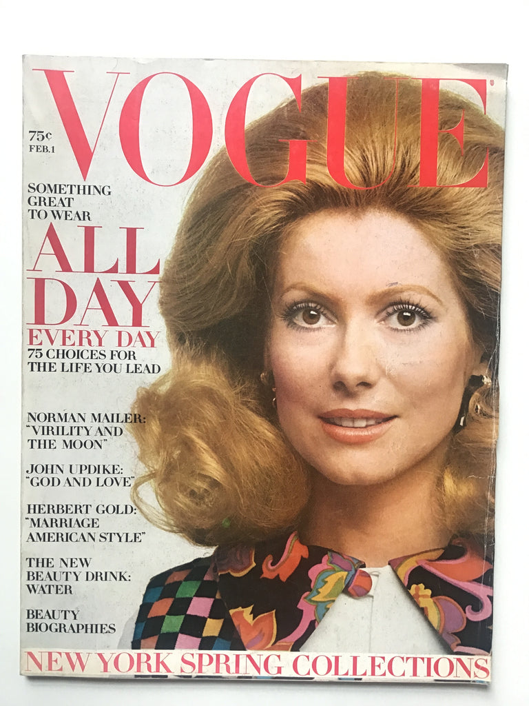 Vogue February 1, 1971 catherine deneuve