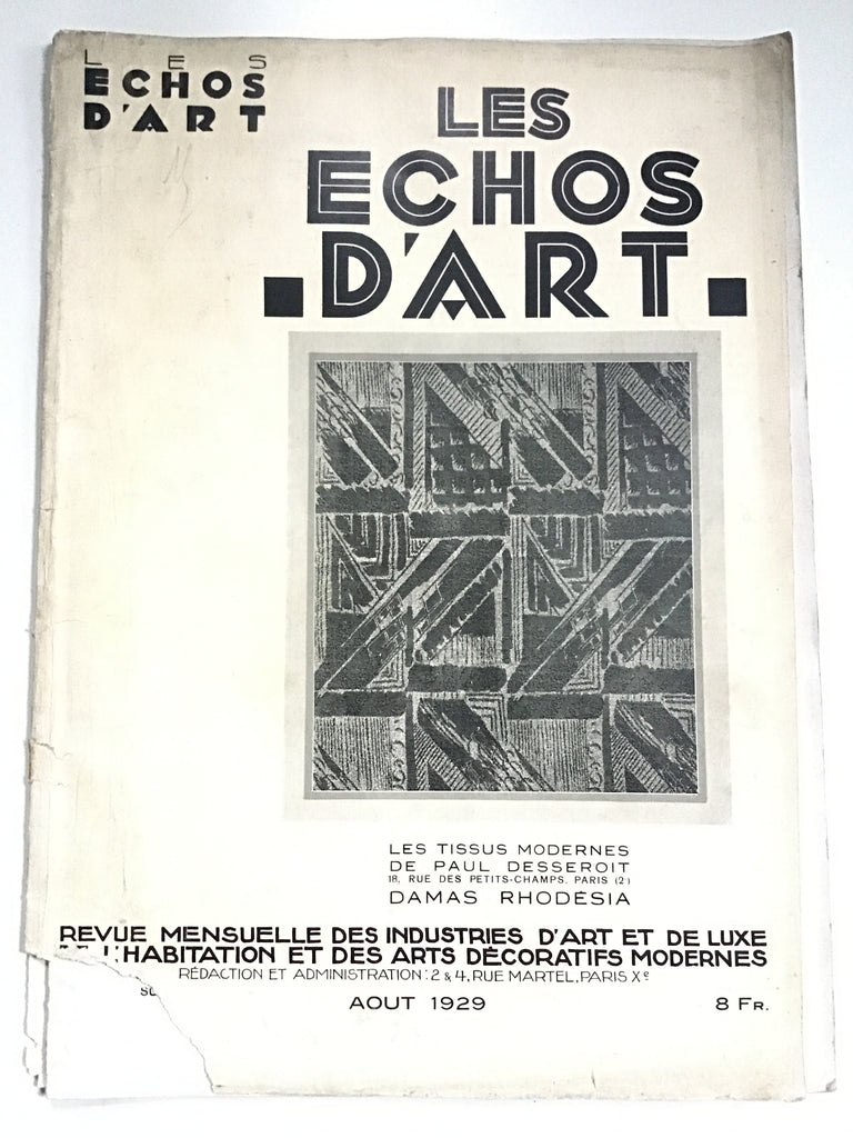 Les Echos d'Art Novembre 1930