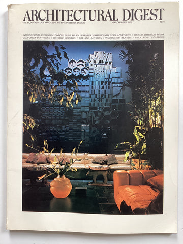 Architectural Digest March / April  1975 philippe jullian