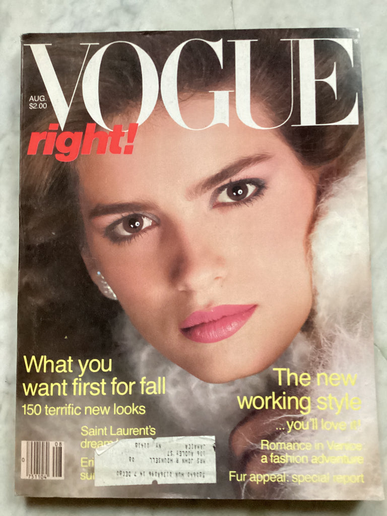 Vogue Magazine August 1980