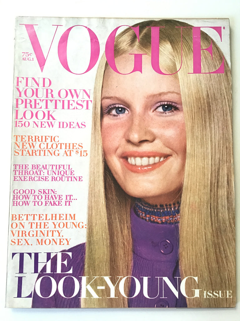 Vogue August 1, 1970 david bailey cover