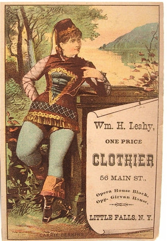 Old trade card- Leahy Clothier