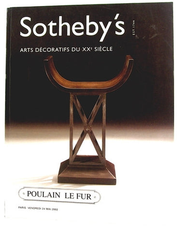 Sotheby's Arts Decoratifs du XXe Siecle  Paris Vendredi 24 Mai 2002