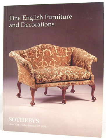 Sotheby's  Fine English Furniture and Decorations  New York Friday January, 1999
