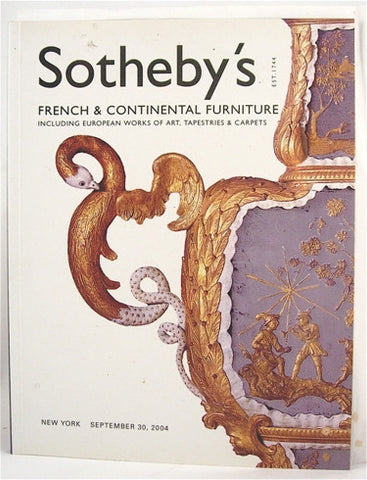 Sotheby's French & Continental Furniture  New York September 30, 2004