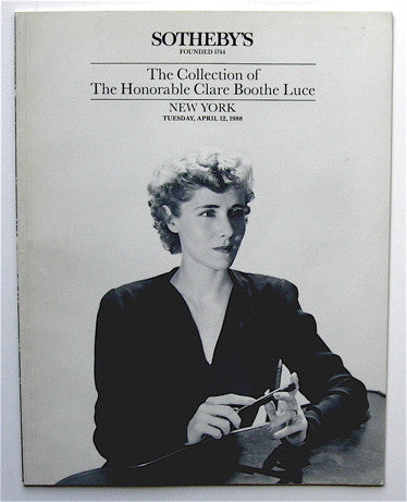 The Collection of the Honorable Clare Boothe Luce