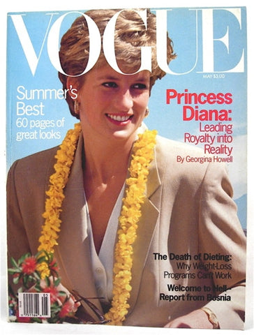 Vogue Magazine May 1993 princess diana