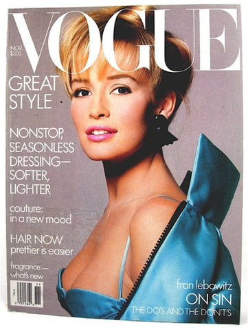Vogue Magazine November 1986